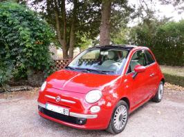 FIAT 500 LOUNGE ROUGE 1.3mjt 75cv 01/09 1re main